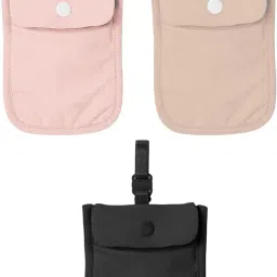 ATORSE hide Washable bra Pouch Credit Cards Wash Bag for Travel Women Black image 2