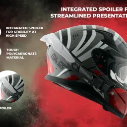 Axor Helmets Apex Hex-2 Cool Helmet (Grey Red, Medium) image 4