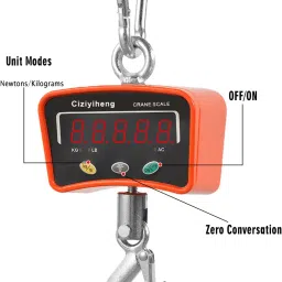 ciziyiheng 500kg/1100lb Digital Hanging Scale Industrial Crane Scale with Precision Sensor Suitable for Farm Weighing, Outdoor Fishing Scale Game Weighing Portable Mini Handheld Electronic Scale image 3