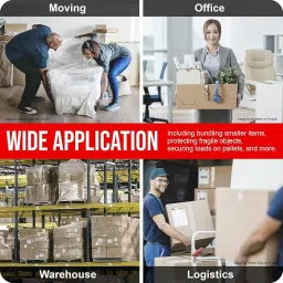 Arushi 12 inch (30 cm) x 200 Meters length large Roll for Packing and multipurpose use. 900-950 Grams in weight. (Pack of 1) image 2