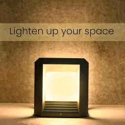 Beamify Gate Light 9W Waterproof Pillar Lamp Outdoor Decor Garden Lights Pole Mount Exterior Lighting Fixture for Home Entrance Main Gate Patio Compound Boundary (Without Bulb, Pack of 1) image 4