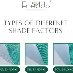 FREDDO-HDPE Fabric Solid Garden Shade Net Provide 50% Sun & UV Protection-Ideal for Garden/Farming/Agriculture/Fancing (10x10 Feet, Green) Pack of 1 Pc image 4