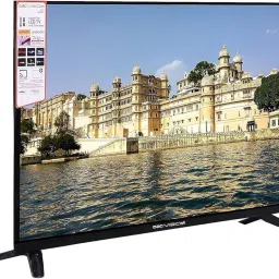 D2CVISION 80 cm (32 inches) Bezel - Less Android 11 with Bluetooth & Voice Assistant | HD Ready Smart LED TV | with 2 Remotes | D2CVELASLTBLK32 (Black) | image 1