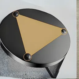 GoodWill Tech Open-Top Cylindrical Metal Mesh Recycling Dustbins- Waste Basket for Home/Office/Coffee Shop/Hotel Non-Toxic - Black (Set of 3, Small (9L)) image 4