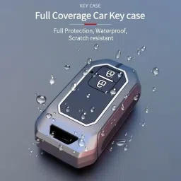 SELLWIZE Premium Metal Key Cover Compatible with Baleno, Grand Vitara, XL6, Swift, Brezza, Celerio, Ignis, Ertiga, Dzire, Fronx, Urban Cruiser, Rumion, Glanza, Hyryder 2 Button Smart Key image 3