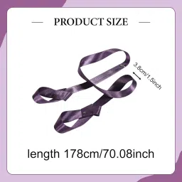MYADDICTION Yoga Mat Strap Adjustable for Carrying Large Mats Yoga Accessory Carry Strap Purple image 2