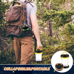 Bhajanshree Portable LED Camping Lantern – Collapsible Mini Table Lamp & Hanging Night Light | Battery Powered Emergency Lantern for Study, Reading, Hiking, Outdoor Travel, Tent & Home Use image 5