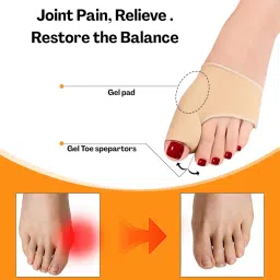 Flavizo 3pcs Bunion Corrector Set for Women and Men, Washable Soft Silicone Toe Separator, Thumb Straightener, Foot Alignment Support for Pain Relief image 1