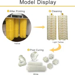 Reprapper White-Wax Casting 3D Printer Resin, Castable LCD UV-Curing 1kg 3D Printing Resin, Easy to Print and Use, High Resolution 405nm Photopolymer 3D Resin for Jewelries, Bracelet and Metal Parts image 3
