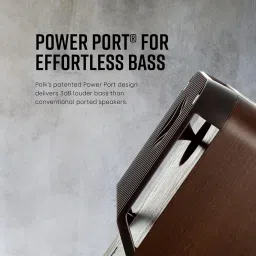 Polk Signature Elite ES20 Bookshelf Speaker - Hi-Res Audio Certified, Dolby Atmos & DTS:X Compatible, 1" Tweeter & 6.5" Woofer, Power Port Technology for Effortless Bass (Pair, Contemporary Walnut) image 3