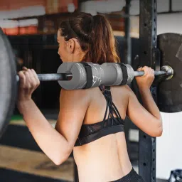 POWER GUIDANCE Barbell Squat Pad - Neck & Shoulder Protective Pad - Great for Squats, Lunges, Hip Thrusts, Weight Lifting & More - Fit Standard and Olympic Bars Perfectly (Grey) image 2