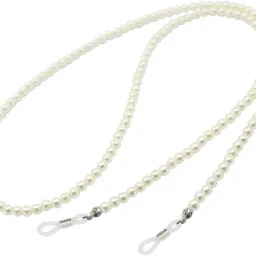 enakshi (label) 2xPearl Beaded Eyeglass Chain Sunglasses Holder Strap Necklace White|Health & Beauty | Vision Care | Eyeglass Straps & Cords image 3