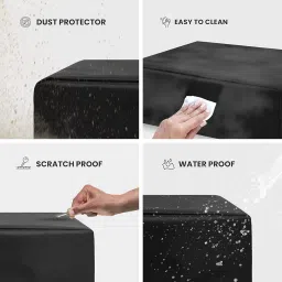 Alifiya Dust Proof Washable Printer Cover for Canon Pixma G2012 / G1730 / G1737 / E560 / G2060 / TS207 All-in-One Ink Tank Colour Printer - Black image 3