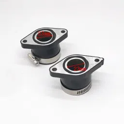 1 Pair Matte Black High Quality Rubber and Aluminum Carburetor Intake Manifold Fits for Yamaha TT 350 XT 350 image 1