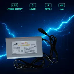 RUDRA LITE 5Amp E-Bike Battery Charger | Fast Charging with Automatic Cutoff (67.2V) | Safe & Reliable Lithium Battery Charger | Compatible with Kinetic Green, Hero, Ampere, JoyHope, (48V) image 4