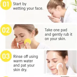 Holic Kojic Acid & Turmeric Face Cleansing Pads – Brightening Exfoliating Wipes for Glowing Skin, Reduces Dark Spots, Improves Texture – 60 Pads for All Skin Types (60 count (Pack of 1)) image 3