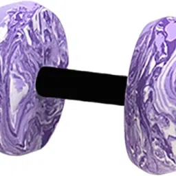 Aquatic Exercise Dumbbell Men Women Professional Portable EVA Water Dumbbell Purple White image 3