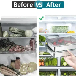 4pcs Stainless Steel Food Storage Containers with Clear Lids, Food Serving & Baking Stackable Snack Tray for Kitchen, Microwave, Freezer, BBQ Party, Office, Gym Lunch (2000ML) image 4