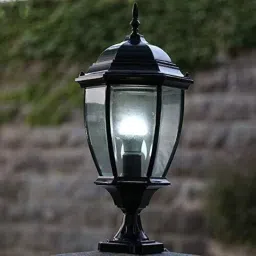 Waterproof Outdoor Gate Light for Home & Garden (Bulbnot Incl.) (Pack of 1)(K12 Black) image 3