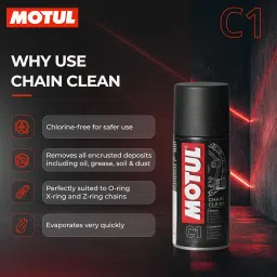 Motul Combo of C2 Chain Lube (400 ml) and C1 Chain Clean for All Bikes (400 ml) (LBCH014) image 3