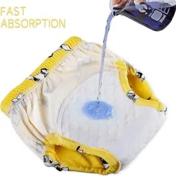 kids dyper penty, Baby Diaper, Pants Soft, Washable & Reusable Cotton Nappies for Boys & Girls, Leakproof and Breathable (1-2 YEARS) image 2