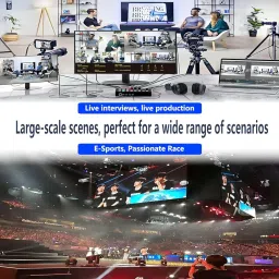 Tobo Video Mixer Switcher 1SDI/3HDMI Input 2HDMI Output Multi Camera Live Streaming Switcher 2MIC/LINE in/LiNE Out Audio Mixer,RS232 Type-C USB3.0 Capture Support PGM PVW PIP OSD Image HD Controller image 1