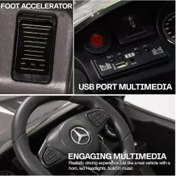 BAYBEE Spyder Pro Battery Operated Car for Kids, Baby Rechargeable Big Battery Ride on Toy Kid Car with Music & Light | Electric Car for Kids to Drive 2 to 6 Years Boy Girl (Spyder ASH) image 4