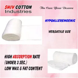 1. 3 kg Premium Surgical Cotton Roll | Ultra Soft & Highly Absorbent | Medical & First Aid Use image 5