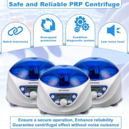 CryoKing Benchtop Centrifuge, 300-5000 RPM Low-Speed Microcentrifuge, Max. 2600xg RCF, LCD Digital Centrifuges, Laboratory Centrifuges with Brushless DC Motor image 2
