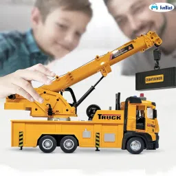 FunBlast Crane Toys for Kids - Derrick Truck Simulation Model Toy Truck, Electric Vehicles Toys with Forward/Backward Function Light and Sound for Kids Age 3+ Years (Multicolor) image 4