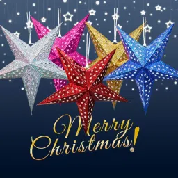 5PCS RED Paper Star Lantern Lampshade for LED Light 3D Ceiling Twinkle Pentagram Lampshade Wedding Party Christmas Home Hanging Decor image 2