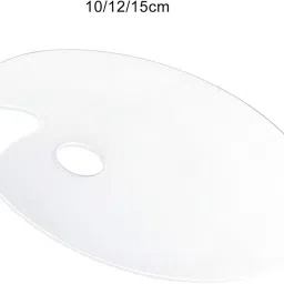 HEAVENGLOW Makeup Palette Tray Handheld Acrylic for Lipstick Mixing Foundation Pigment 10cm image 2