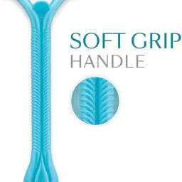 Dual Blade Disposable Razor for Women, 12 Pack, Blue Plastic, with Nourishing White Stripe, Teen and Adult Use, Body Hair Removal image 1