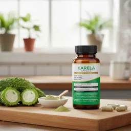 SHUBH EXTRACTS Karela Capsules- 30 Veg Caps | Blood Sugar Regulator, Anti-Inflammatory, Anti-Oxidant Support | 500mg/Cap | For Men & Women image 1