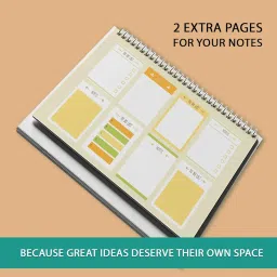 PAPER PLANE DESIGN 2026 Table Calendar – 9x6 Inch Desk Calendar | Spiral Stand for Home, Office & Study Table Décor (Worldwide places) image 4