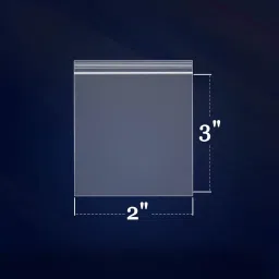 ProKart Premium Ziplock Bags/Pouches For Prasad Bag Storage | Freezer RE-USABLE Zipper Bags | Ziplock Bags For Fridge Storage | Zip lock bags Medium Transparent (2"X 3") (50 Ziplock Pouch) image 1