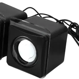 FABLOFT Portable Mini 3.5mm USB Speaker Wired Desktop Computer Laptop Multimedia Stereo USB Loudspeaker Super Bass Soundbar for Tablet Computer PC Desktop image 2