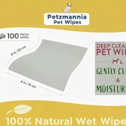 Petzmannia Pet Wipes – 200 pcs (Count of 2) | Alcohol & Paraben Free | Safe, Moisturizing & pH Balanced Cleaning Wipes for Dogs & Cats| Apple Scented image 1
