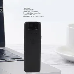 ciciglow Body Worn Camera, 1080P HD Body Video Recorder with Back Clip, Loop Recording Wearable Camcorder with Motion Detection for Security, Outdoor, Guard image 1