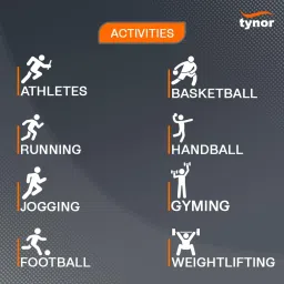 TYNOR Calf and Shin Support Air Pro, Enhanced Compression & Comfort for Sports, Gym, Running and Daily Activities | Odour Free, Pain Relief for Men & Women | Black & Orange, Large, Pack of 2 image 1