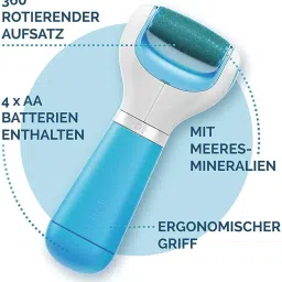 LQT Hard Skin Remover Electronic Foot File - Foot Callus Remover, Durable Foot Scrubber, Dead Skin Remover, Hygienic Pedicure Tool, Soft Smooth Feet with 4x Alkaline Battries Included WHM-0469 image 5