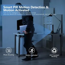 Veralyxa Body Cam, 1080P Mini Body Camera, No WiFi Small Camera with Built-in 32GB TF Card, 3-7 HR Battery Life, Motion Detection, Support Time Stamp, Wearable Mini Cam for Cycling/Travel/Delivery image 3