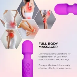 AXHANE® Massager Machine for Pain Relief, Handheld Massager For Women & Men-Rechargeable Wireless Mini Body Massager, Pain Relieving, Water Resistant-Massager For Full Body image 5