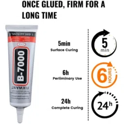 B7000 Multi-Purpose Adhesive Glue 25ml – Pack of 1 | Strong Fabric & Craft Glues for Clothes, Rhinestones, Plastic, Glass, Mobile Repair, DIY Projects image 3