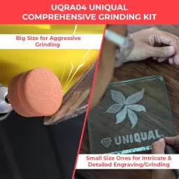 UniQual 36pcs Mounted Stone Grinding Rotary Accessories Kit for Deburring, Engraving, Polishing, Sharpening, Tooling image 3