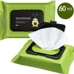 VELEXORI Clean Glow Makeup Remover Wipes for Face Aloe Vera, Cucumber Vitamin E Wet Wipes for Face with Avocado For Deep Cleansing Exfoliating Reducing Pigmentation Soothing Brightening Tightening Pores Moisturizing image 4