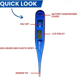Hicks Dumark Sterilized Clinical Thermometer for Personal Use, Glass Construction, White (Pack of 1) image 1