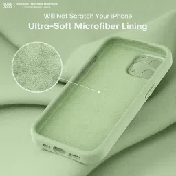 DIZORO Compatible for iPhone 15 PRO Camera Protection Case 6.1, Slim Liquid Silicone Case 3 Layers Full Covered Soft Gel Rubber Phone Case Protective Cover 6.1 Inch - Matcha Green. image 5