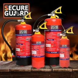 Secure Guard ABC Powder Type 4 Kg Fire Extinguisher Red Premium Fire Extinguisher ISI Mark with Wall Mount Hook for Home, Kitchen, Office, School and Industrial Use (8) image 4
