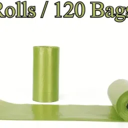 Sandra Disposable Diaper Bags – 120 Count (8 Refill Rolls) with Free Dispenser – Unscented, Leak-Proof, Eco-Friendly Baby Diaper Trash Bags for Travel, Stroller, Pet Waste (8 roll + case) image 1